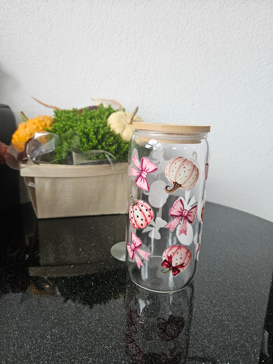 Trinkglas im Autumn mit kleine Kürbis - 470ml